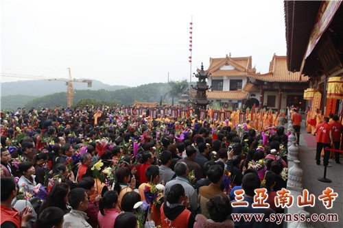 乱中有序的居士队伍 摄影:顿宏