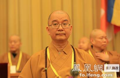 新当选的中国佛教协会会长学诚法师(图片来源:凤凰佛教 摄影:李保华)